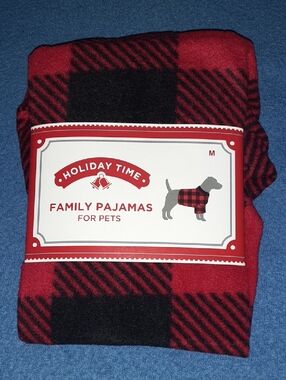 Holiday Time Red and Black Buffalo Plaid Family Pajamas for Pets